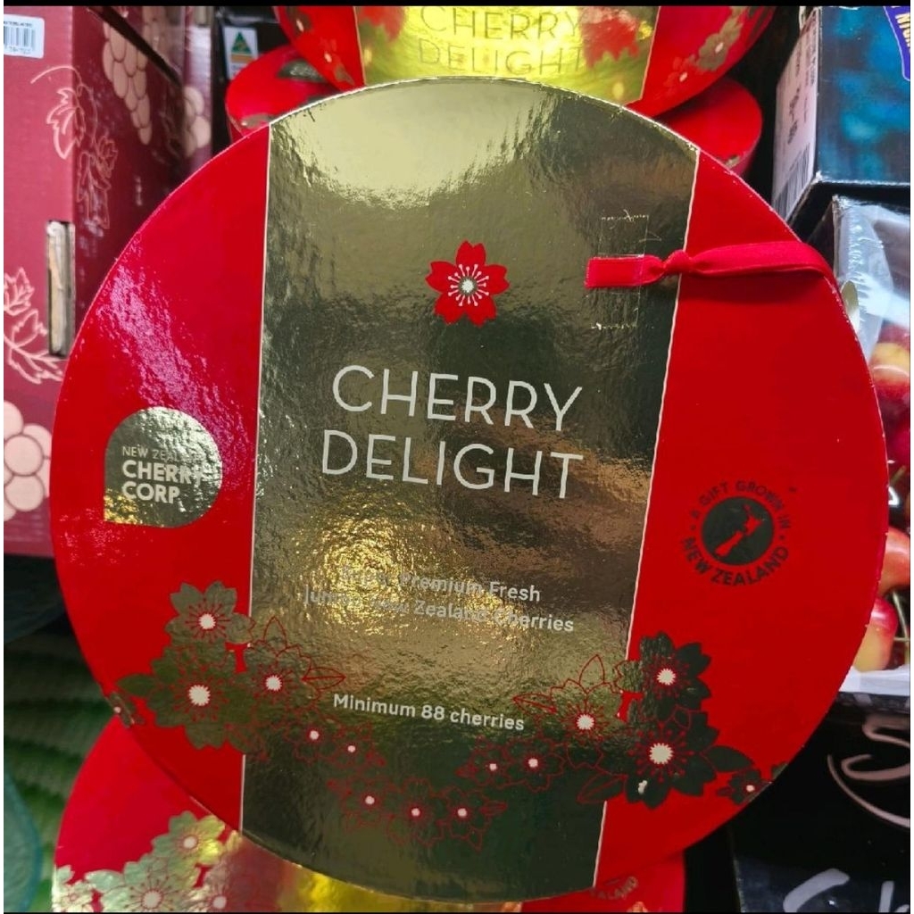 buah cherry delight manis segar cherry red import new zealand -+ 1,5kg