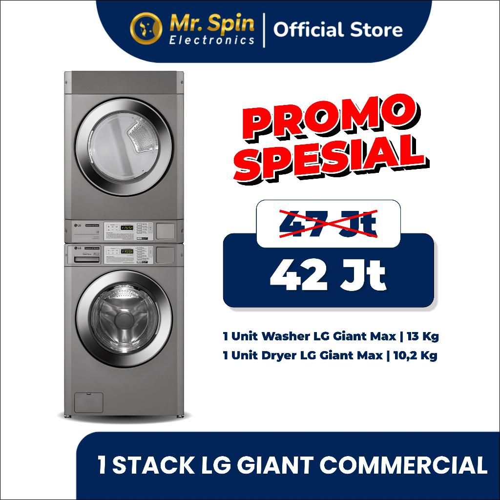 Paket Stack LG Giant Max Washer dan Dryer - Promo Awal Tahun - LG Commercial