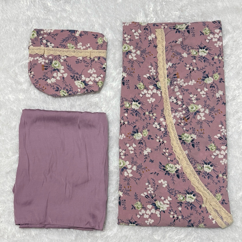 Mukena Silky Premium 2in1 Travelling /  Mukena Travel Silky Premium / Mukena Silky Premium 2in1 Pouc