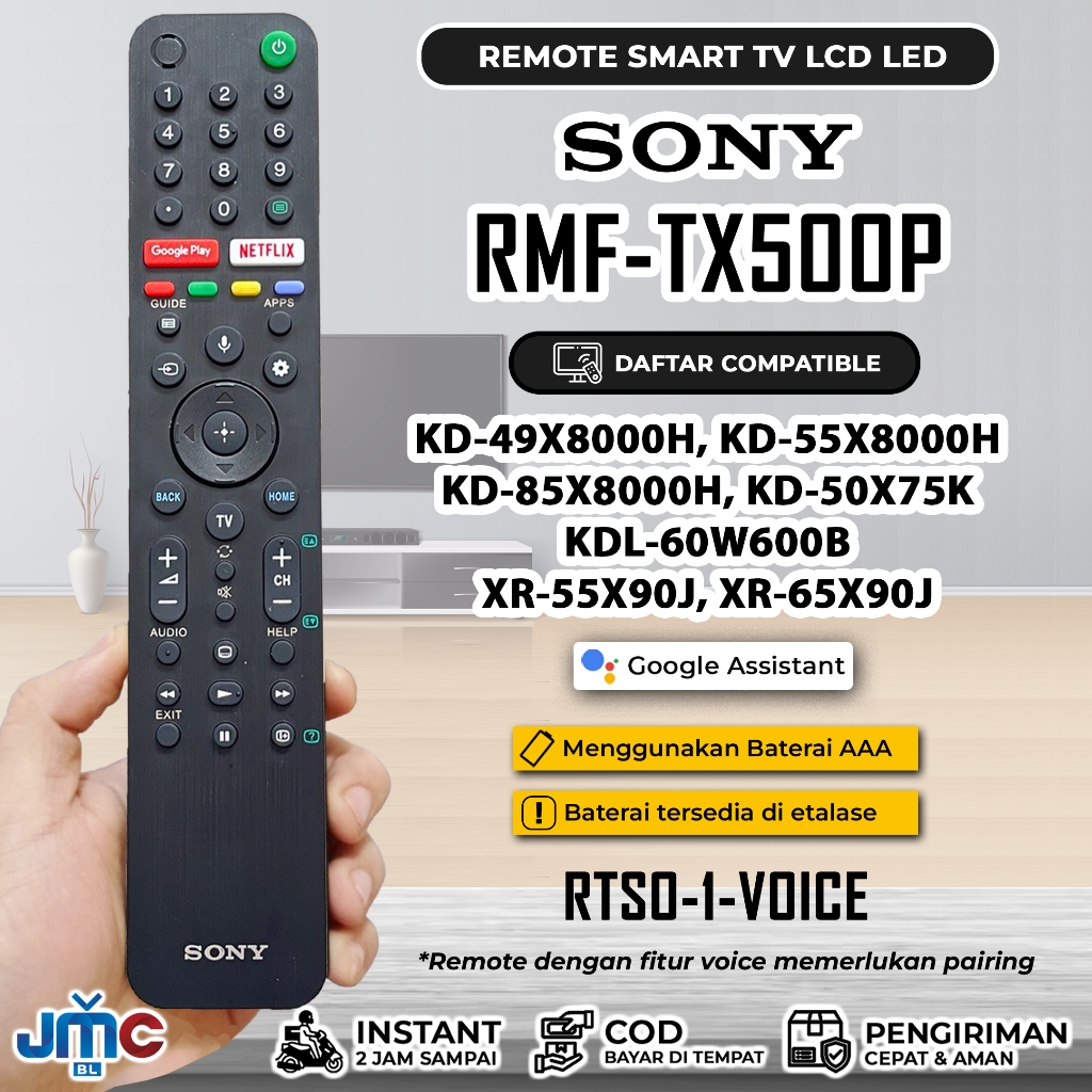 Remote Smart TV Android SONY RMF-TX500P RMF-TX800P RMP-310P RMF-TX520P Voice Assistant / Non Voice