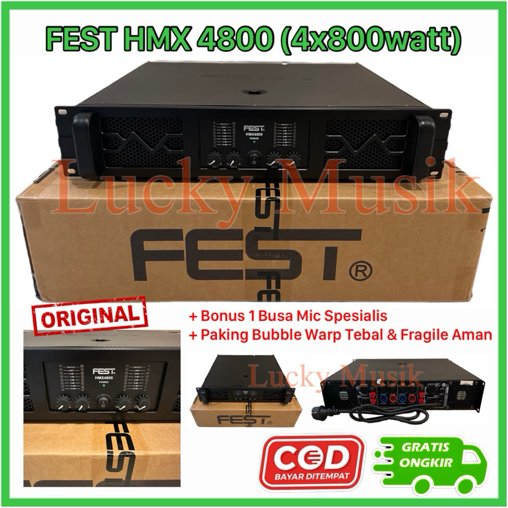 Power Fest ZPA 4800 Original 4 Channel Power Amplifier FEST HMX 4800 Class H zpa 4800 hmx 4800 ( BIS