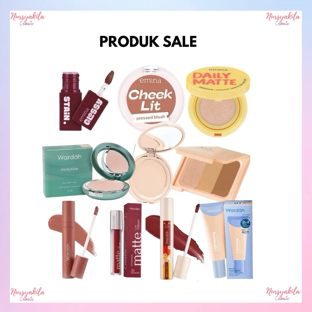 Wardah Sale All Produk - Bedak Padat - Cushion - Lipcream - Countour - Foundation - Blushon