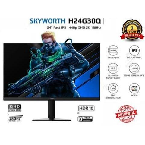 MONITOR SKYWORTH H24G30Q MONITOR GAMING 24 INCH 2K 180HZ 24" 2K 180HZ