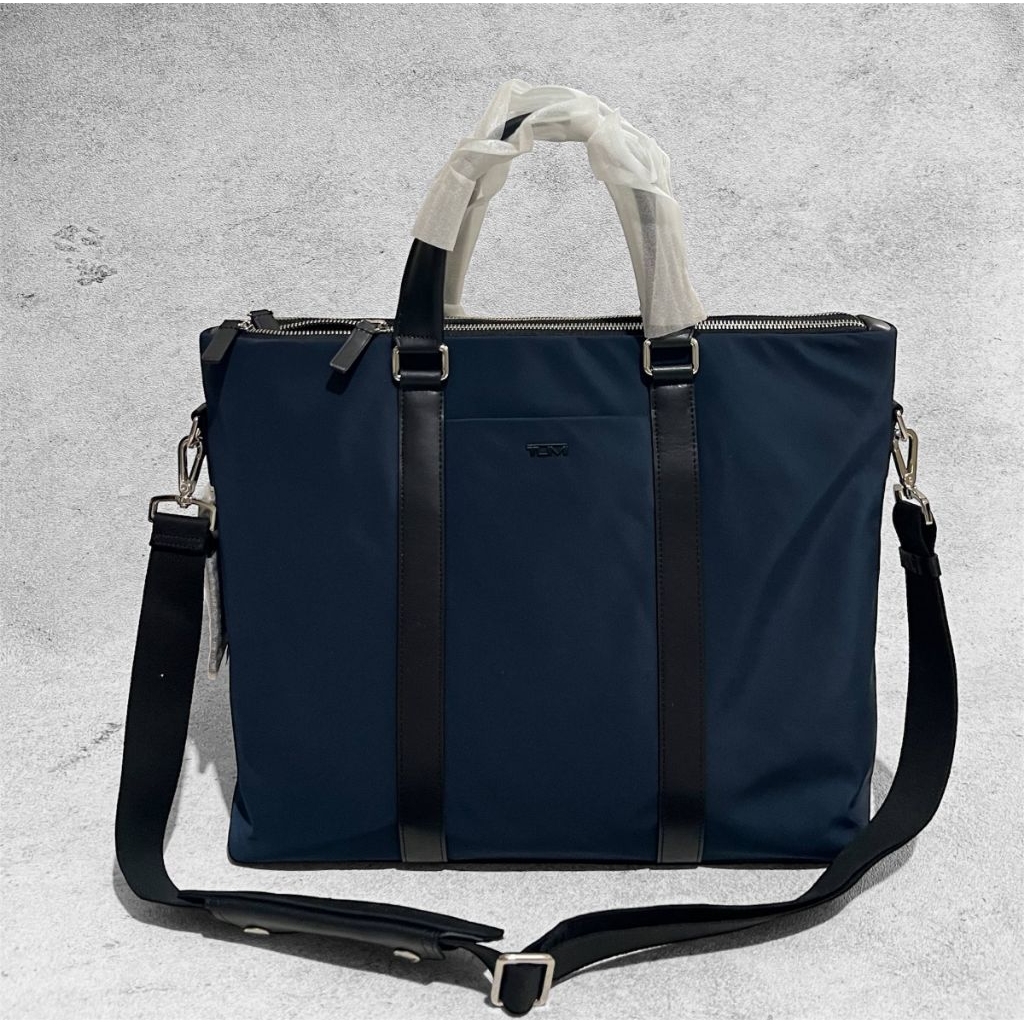 Tumi Monroe Bristol Double Zip Tote Navy