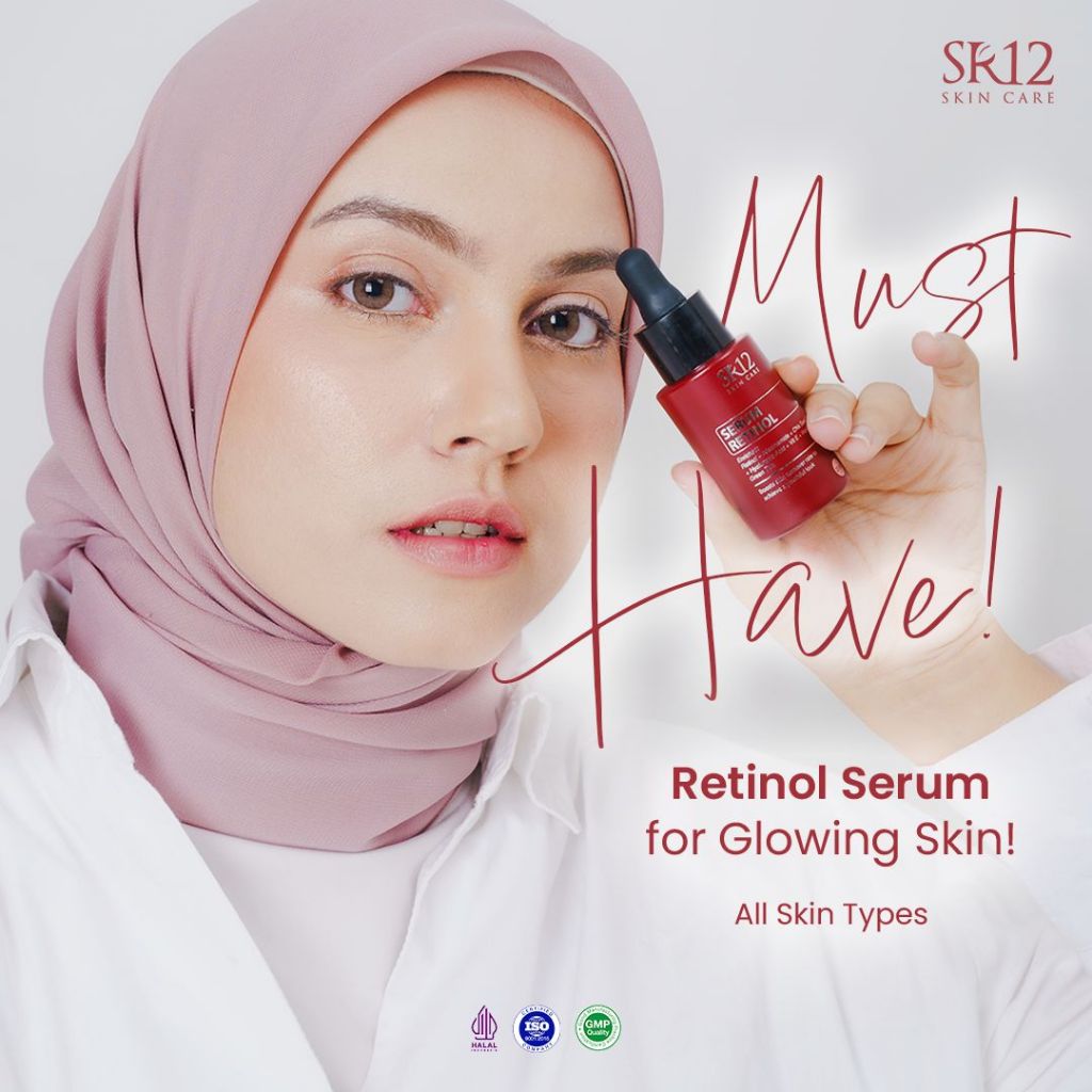 Serum Retinol SR12 Serum Wajah SR12 Serum Pencerah Wajah Anti Flek Retinol Serum SR12