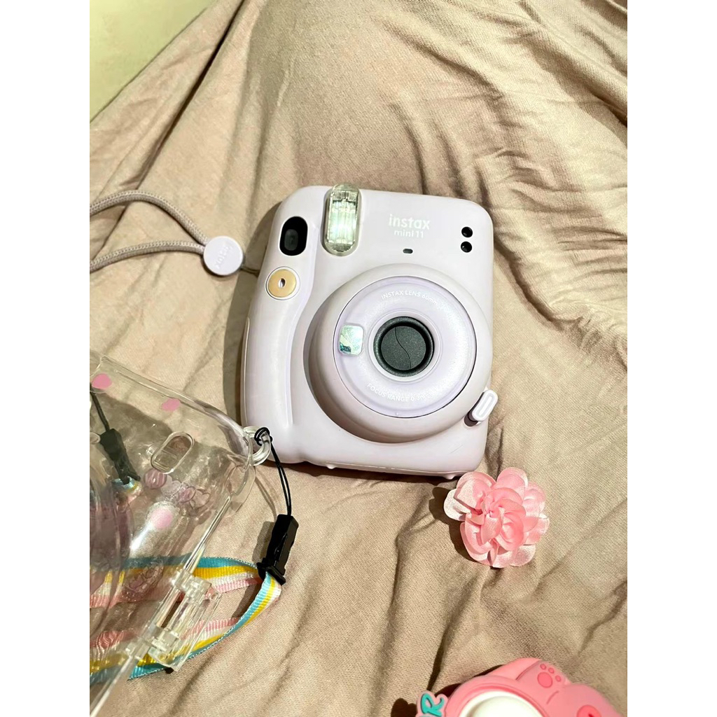 preloved instax mini 11 kamera warna ungu polaroid