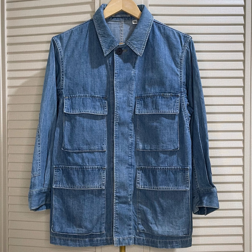 Uniqlo U - Denim Work Jacket - Blue - Size S