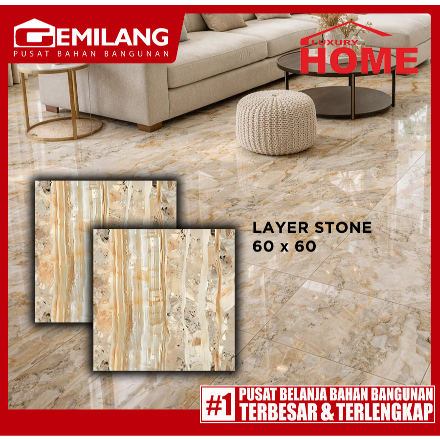 LUXURY HOME GRANIT LAYER STONE 60 x 60