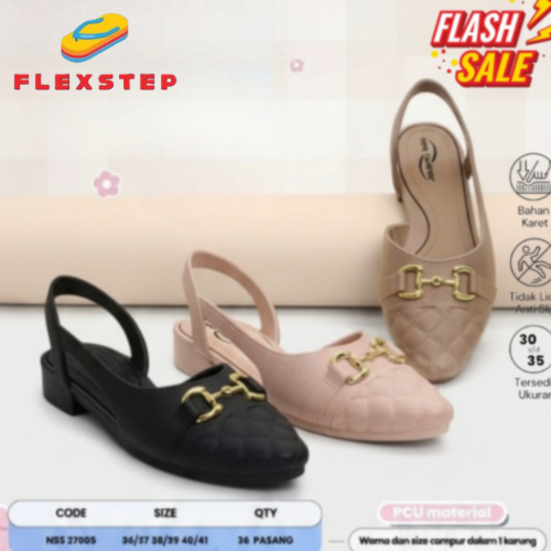 FS - Sandal Sepatu Wanita Casual Bahan Karet EVA Ringan dan Elastis