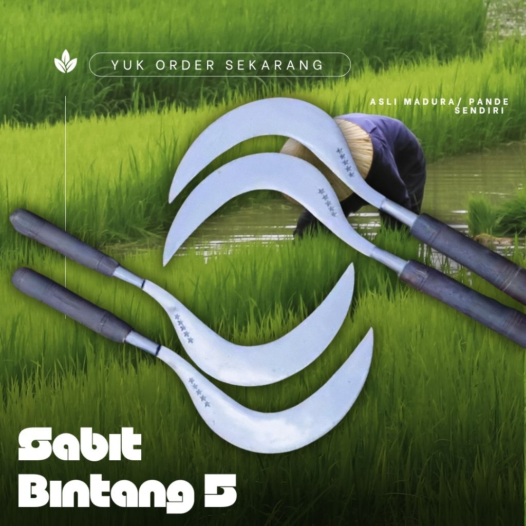 SabitBersihPadiModelBajaCocokdigunakanSebagaiAlatPanenPadi/Rumput