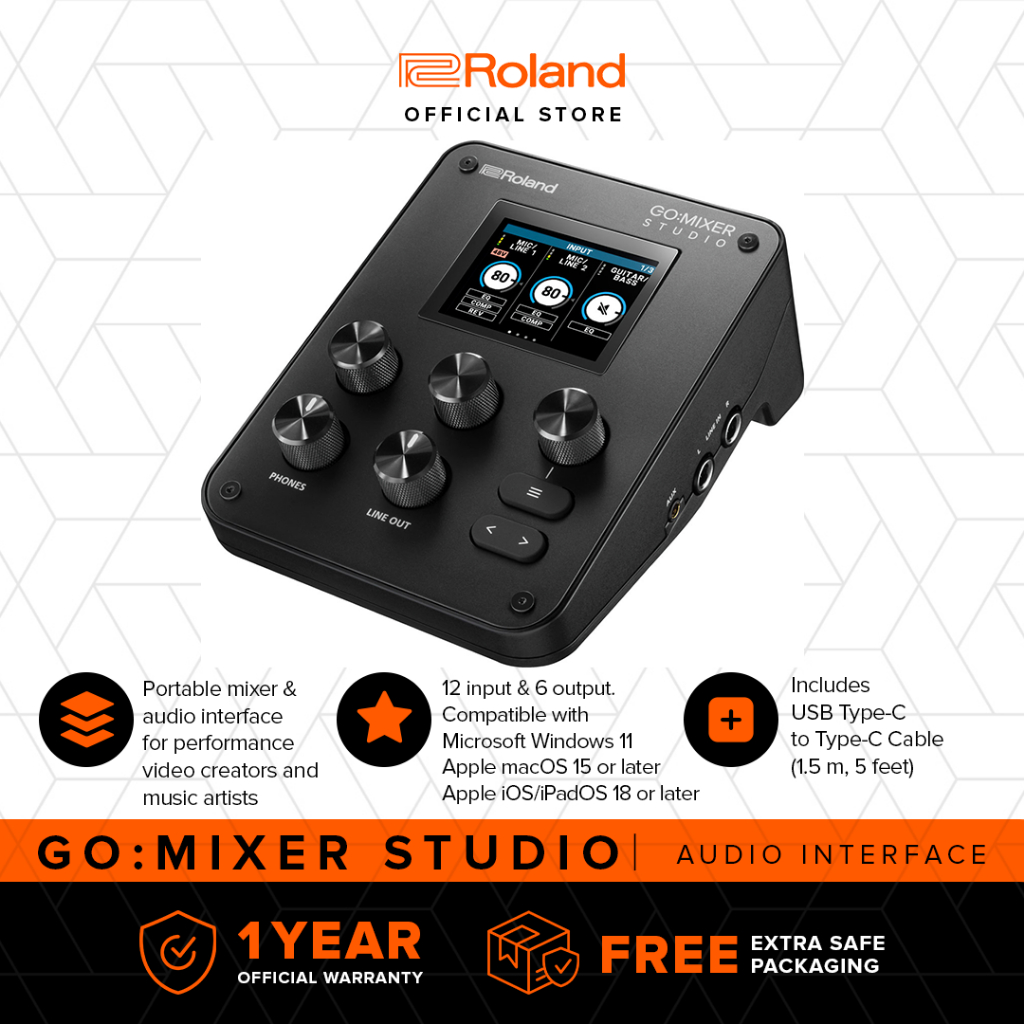 Roland GO:MIXER STUDIO Audio Mixer/Interface