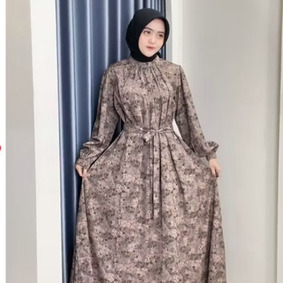Layla Gamis/gamis kekinian/ fashion muslimah/ gamis panjang dengan tali / gamis elegan