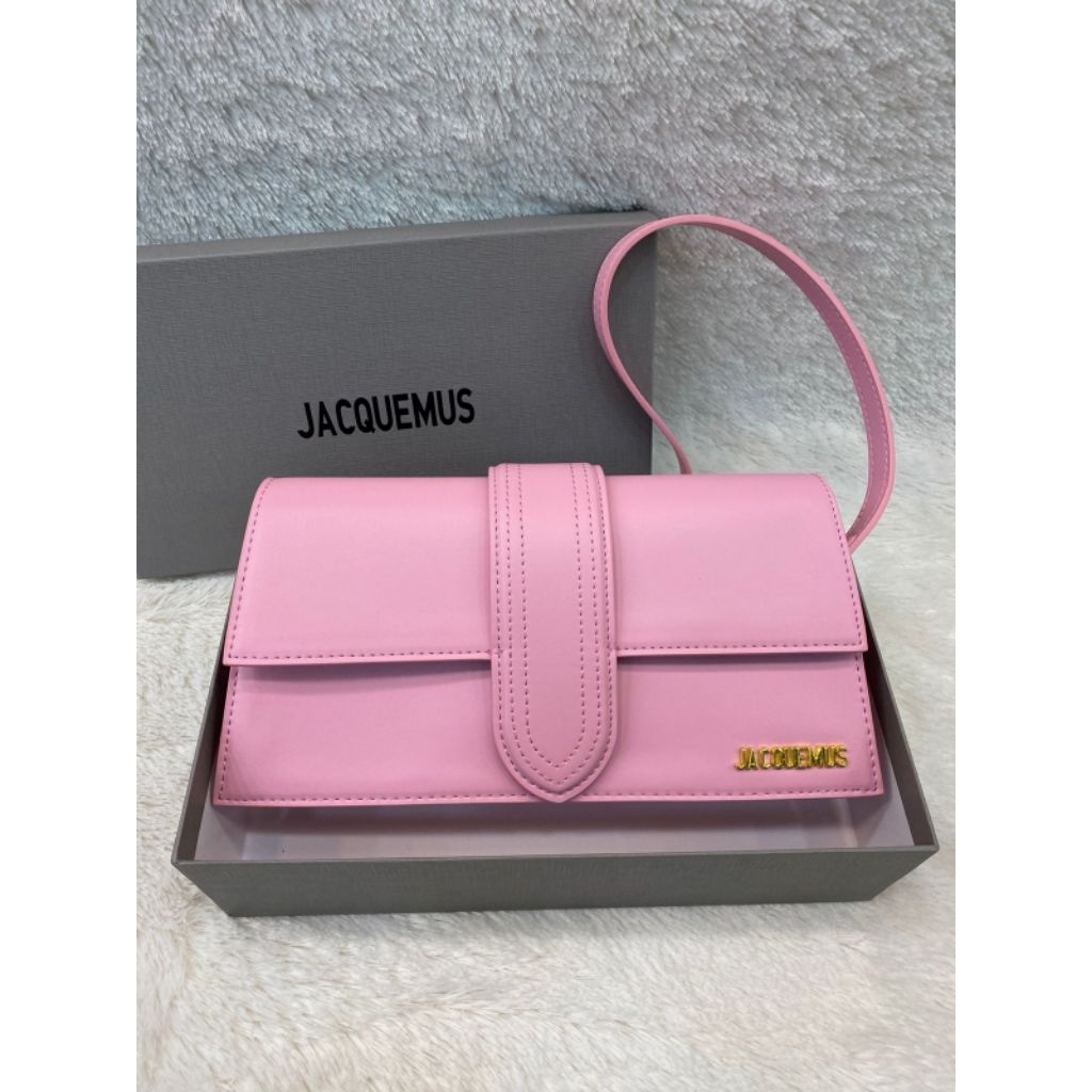 TAS BAHU WANITA JACQUEMUS SIZE 27CM – SLING BAG MINI BOXY ELEGANT FREE BOX