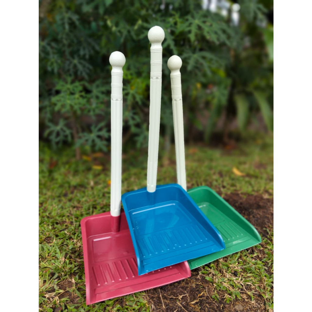 3pcs Serokan Sampah Murah Pengki Tempat Sampah Gagang Serokan Sampah Gagang Plastik