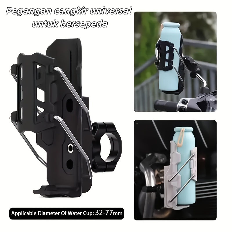 [COD]Tempat Minum Botol Motor Mounting Spion Universa/Bottle Holder Motor Tempat Botol Motor Univers