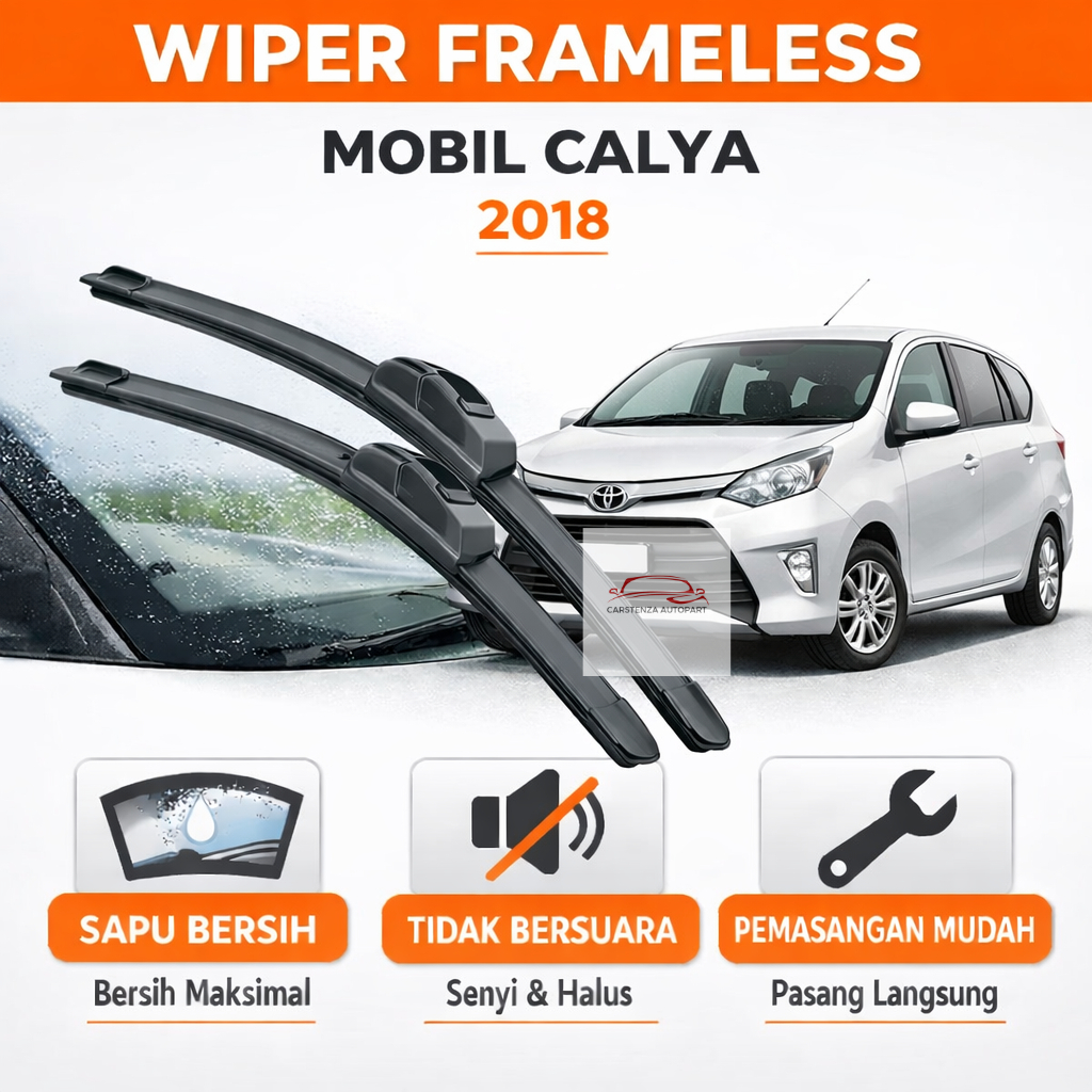 Wiper Frameless Calya Wiper Calya Depan Wiper 1 Set Sepasang