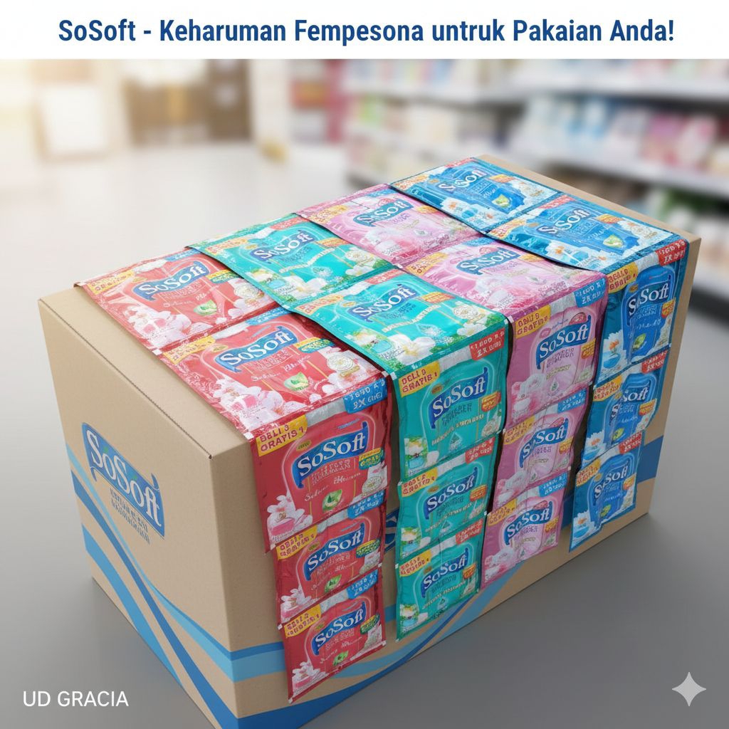 Sosoft renteng KARTON ISI 10 / Sosoft sachet