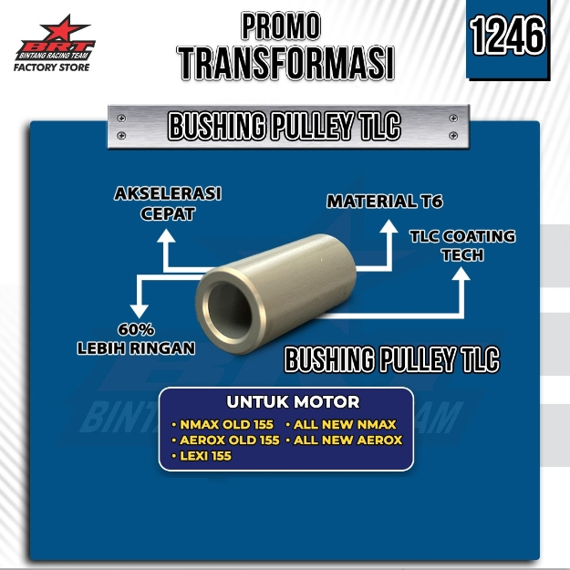 PEN PIN PULLEY BRT NMAX AEROX LEXI Pin Puly Pully Bushing Pulley TLC BRT ALL NEW NMAX ALL NEW AEROX 