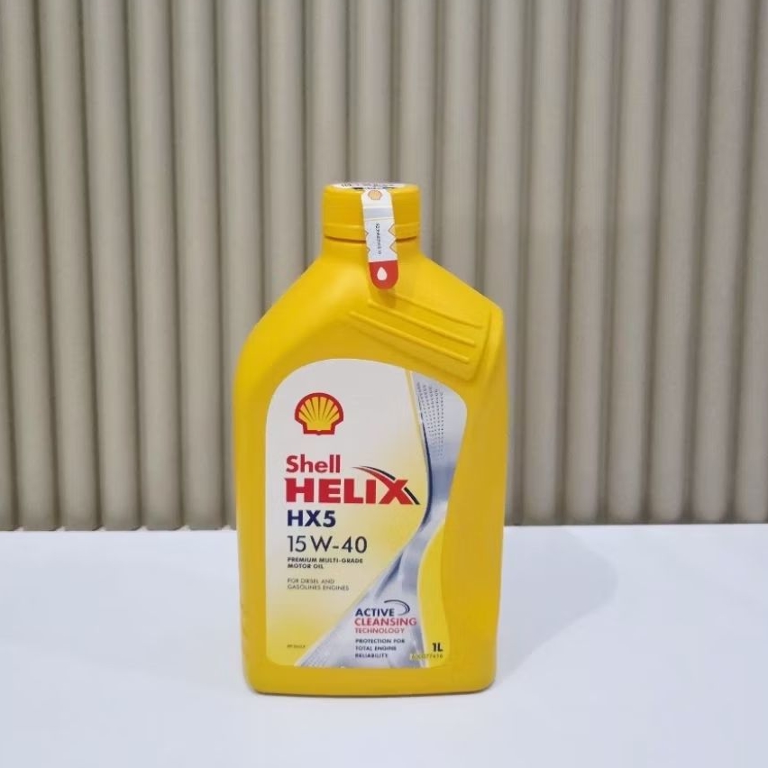 Oli Mobil Bensin Diesel Shell Helix Hx5 sae15w40 Kemasan (1L / 4L) 1000ml / 4000ml