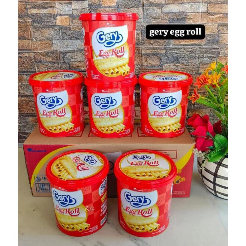 Gerry Egg Roll / Biskuit Wafer Roll / Wafer Roll Egg / 210gr