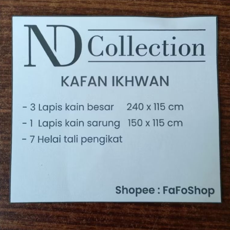 Kain Kafan Potong lengkap untuk ikhwan/laki-laki set. Kafan set. Kafan potong set. Pakaian Muslim Pr