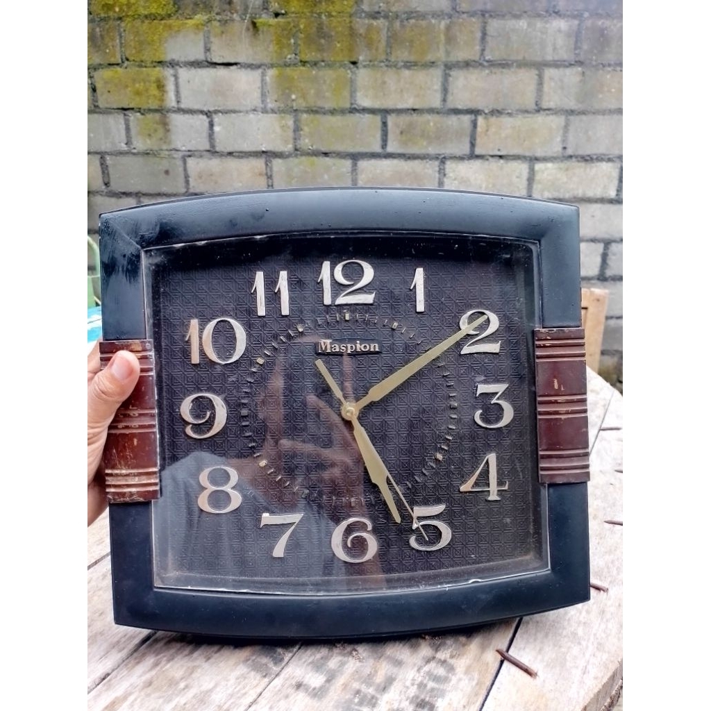 jam dinding jadul vintage "MASPION" normal