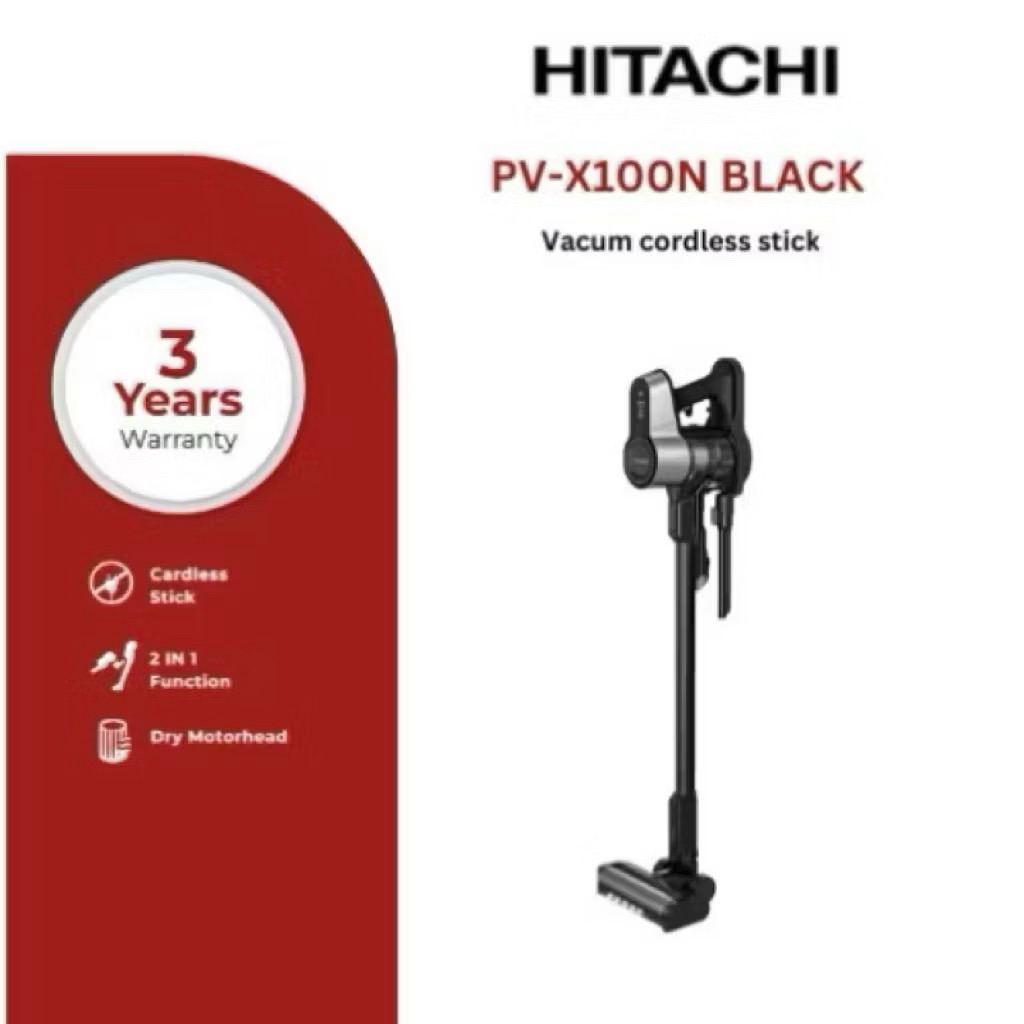 INSTANT HITACHI Vacuum Cleaner Cordless PV-X100N - Vacum Hitachi - Deerma HOT Vacuum cleaner DX810+M