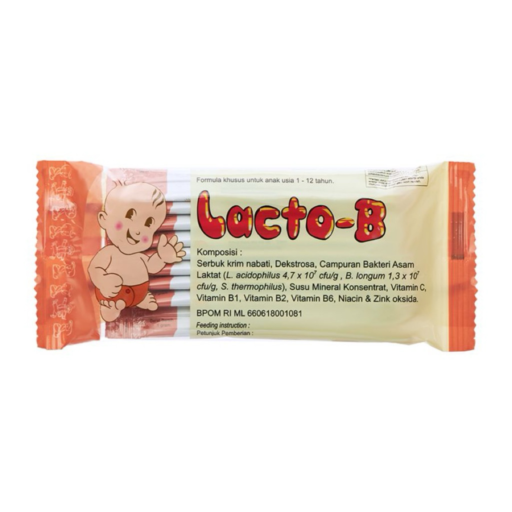 Lacto-B Sachet 1 Gram - Suplemen Probiotik untuk Pencernaan Anak / Hewan Peliharaan / Kucing