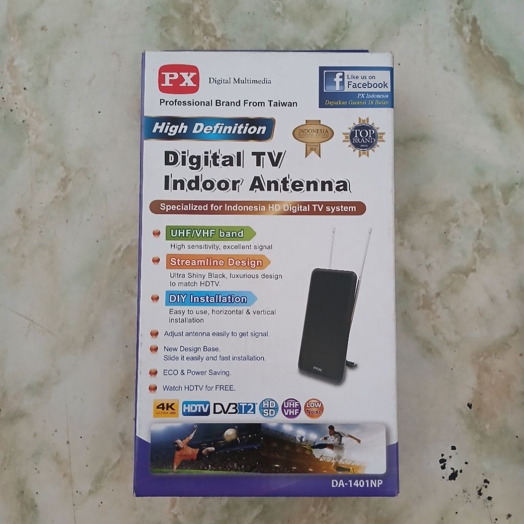 PX antena TV indoor digital analog DVB-T2 4K bekas second bagus murah