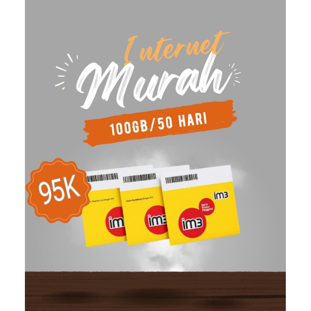 KUOTA PERDANA M3 130 GB 50 HARI