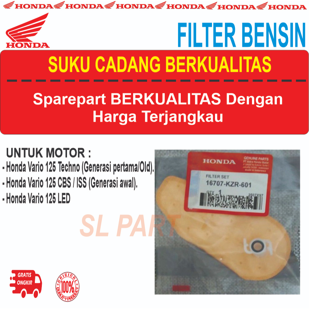 Filter Bensin Vario 125 Old Techno Vario 125 CBS ISS Vario 125 LED Saringan Pampers Fuel Pump 16707-
