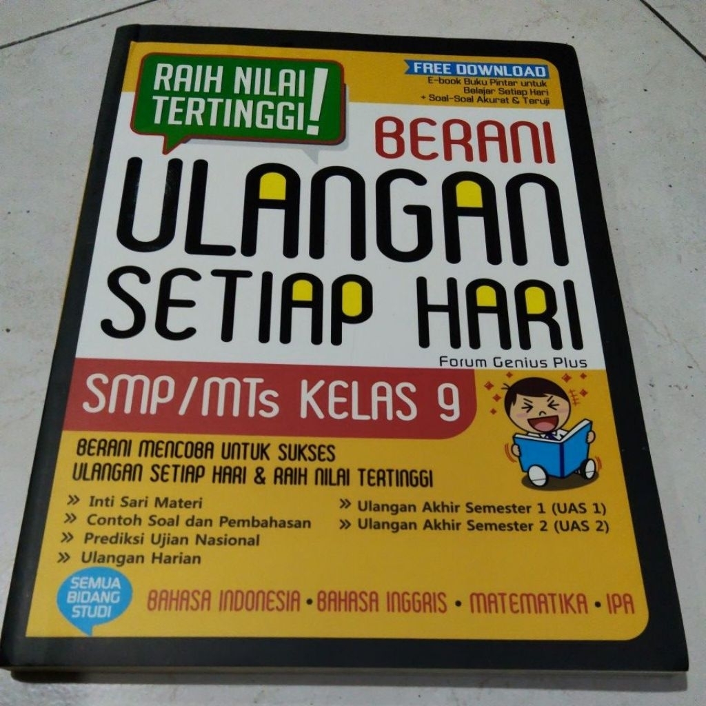 BUKU LATIHAN SOAL SMP KELAS 9 / ULANGAN SETIAP HARI / PENDIDIKAN