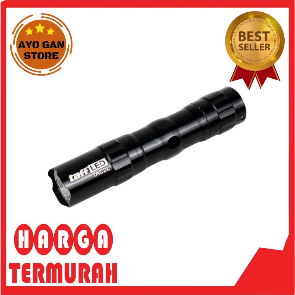 TaffLED Police Senter LED Flashlight Waterproof 1W - TAC2L / Senter Police Mini Zoom XPE 511S COB