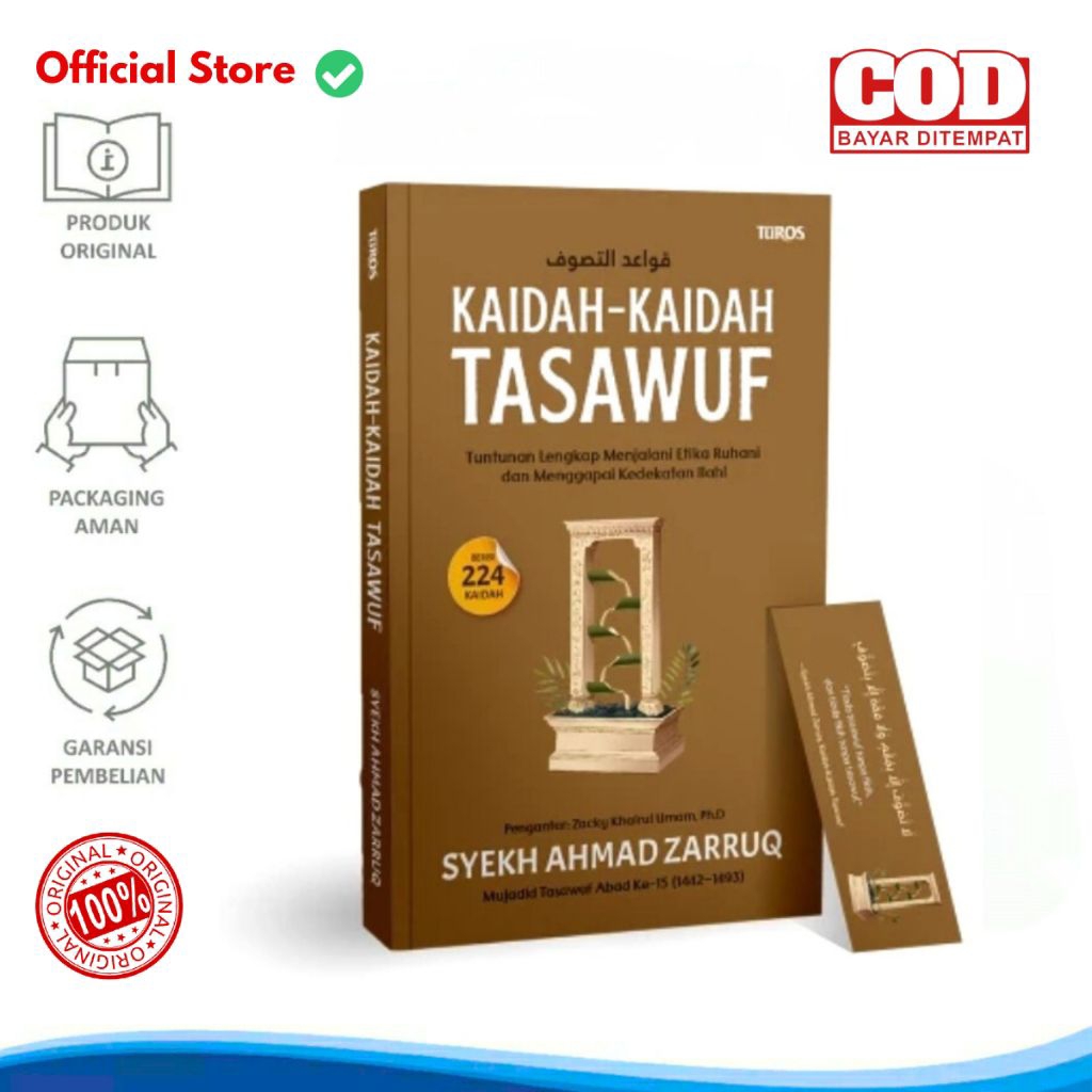 Ori Buku Kaidah Kaidah Tasawuf Tuntunan Lengkap Menjalani Etika Ruhani dan Menggapai Kedekatan Ilahi