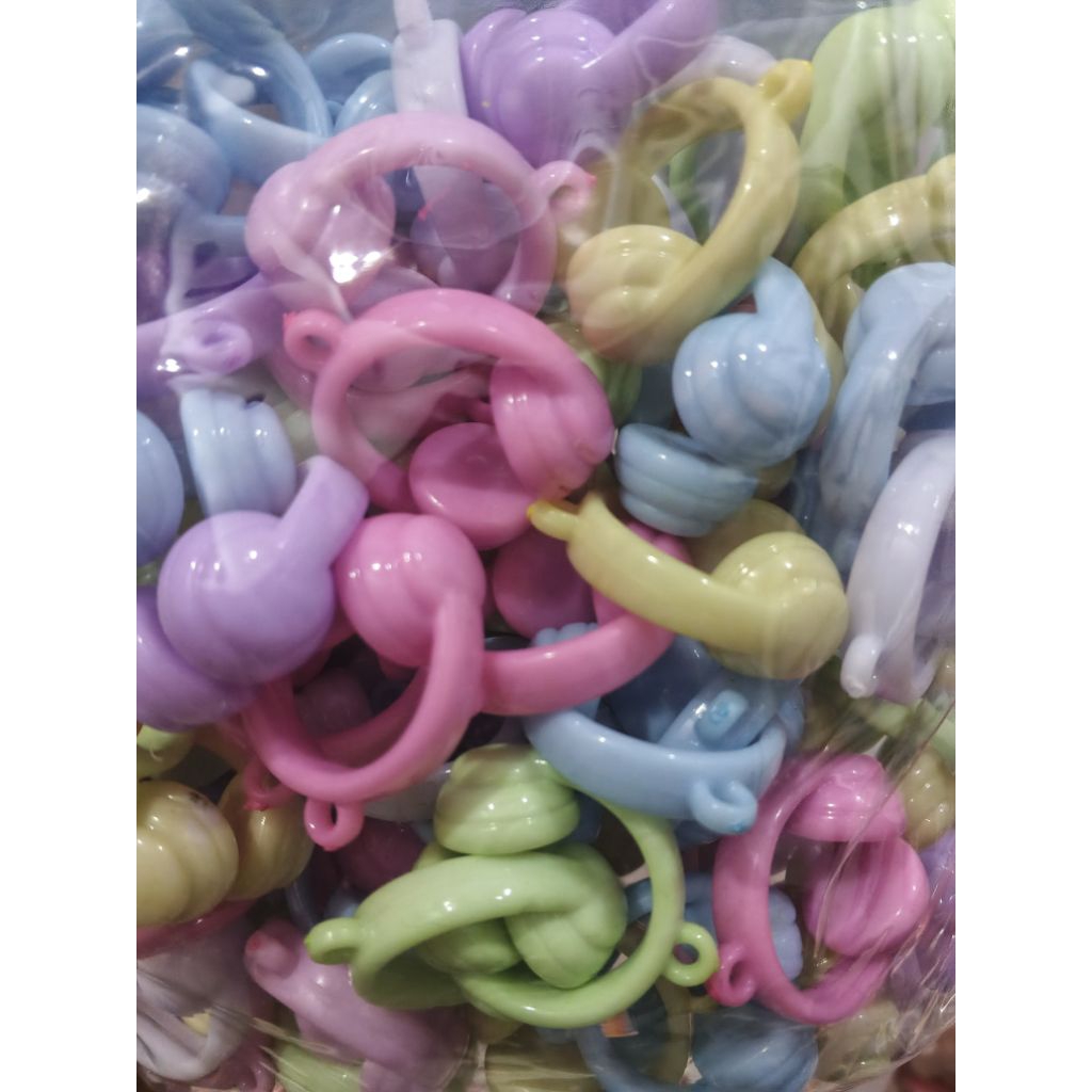 Manik mote motif handset mix warna Rijek metalik isi 1 Pon (450g)
