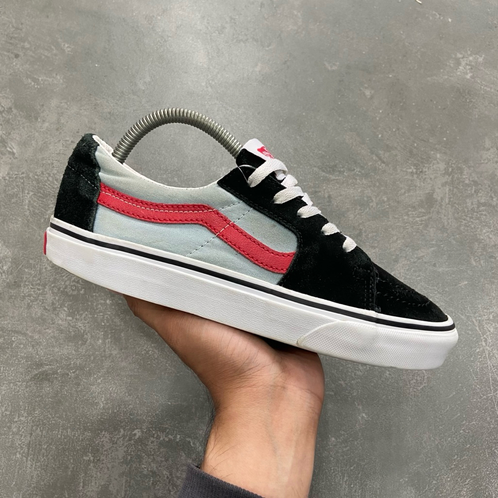 [Size 39] Vans Sk8-Low Black/Winter Sky Second Original Rupiah