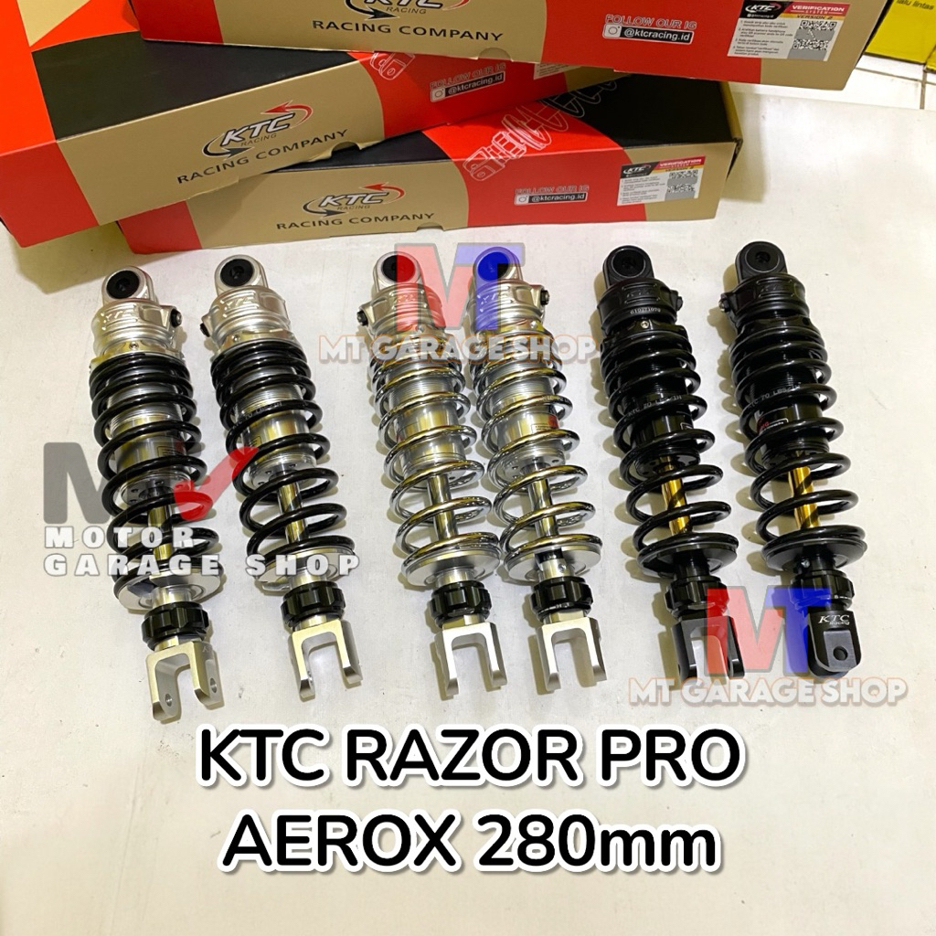 Shockbreaker KTC RAZOR PRO aerox 155 new/old 280mm shock belakang ktc razor pro click aerox