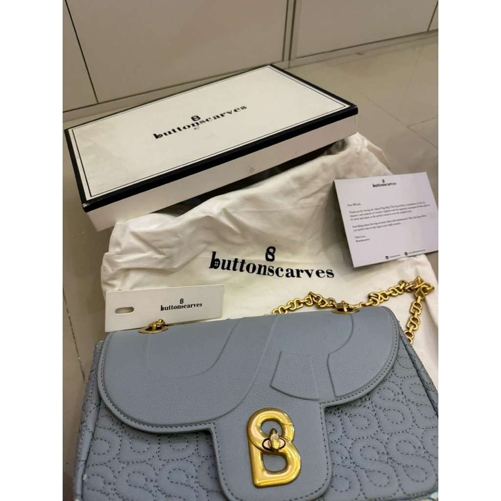 Buttonscarves bag aluna blue
