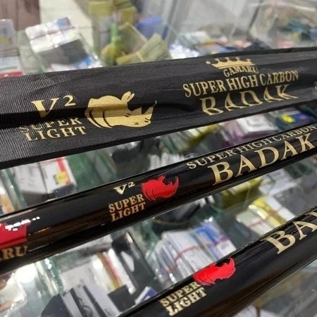 Tegek GAMARU BADAK 250cm dan 270cm DRAG 25KG Spesial ikan Babon