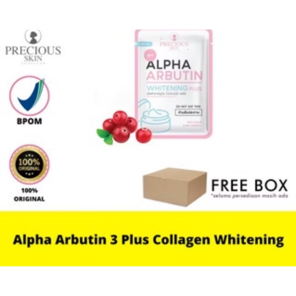 Precious Skin Alpha Arbutin 3plus Body Lotion  isi 10 Capsul / Original 100%