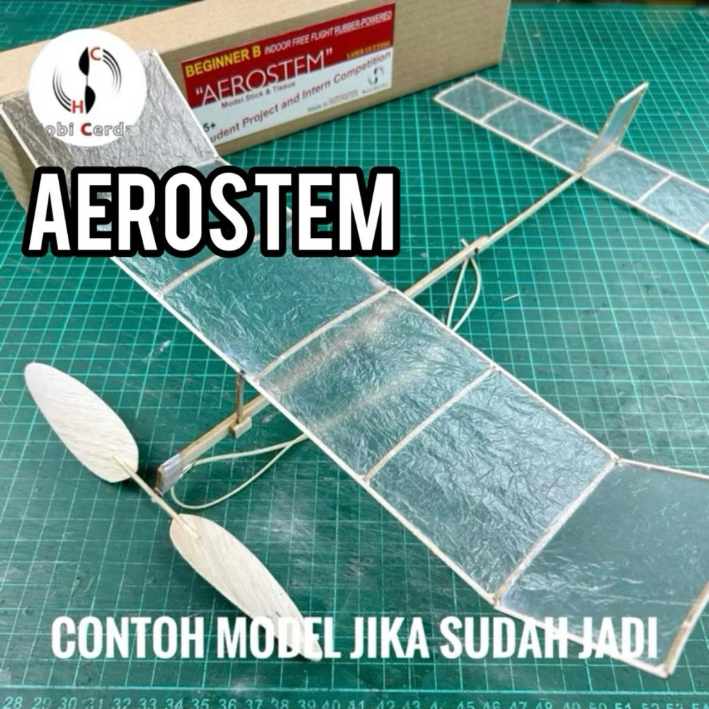 Kit Pesawat Tenaga Karet Aerostem Pembelajaran STEM 3