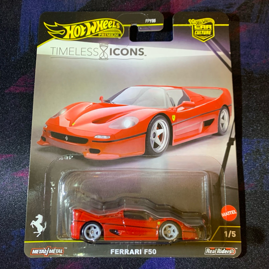 hot wheels premium timeless icons ferrari f50