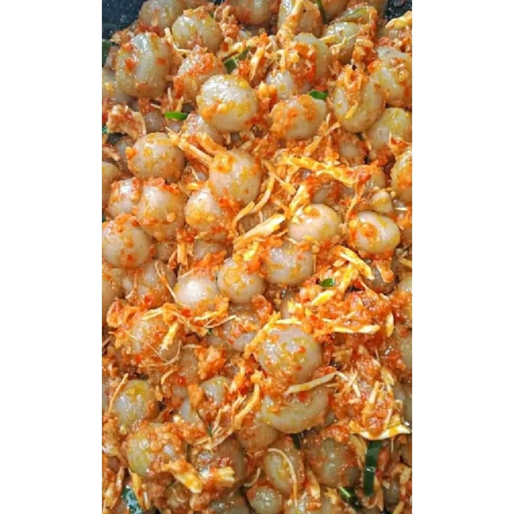 Cilok ayam suwir pedas