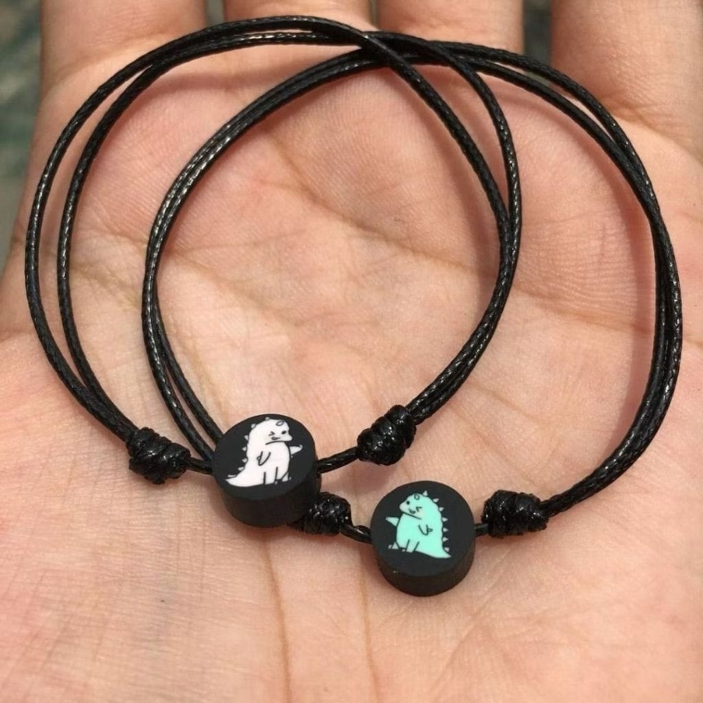 gelang couple dino dinosaurus / sepasang gelang Dino