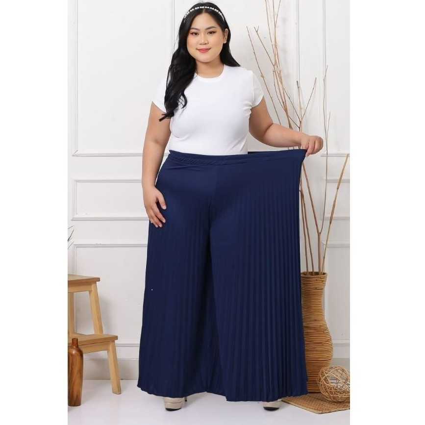 Kulot Plisket Jumbo Bahan Hyget Super Premium