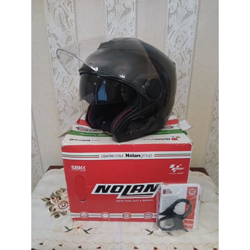 Nolan N405 Black Glossy Half Face