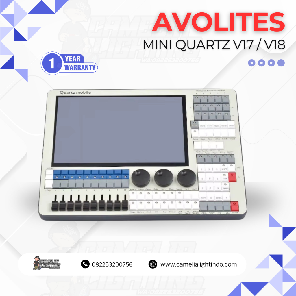 Avolites Titan Quartz Mini V17 & V18 Dual System Lighting Console Mixer – Controller Lampu Profesion
