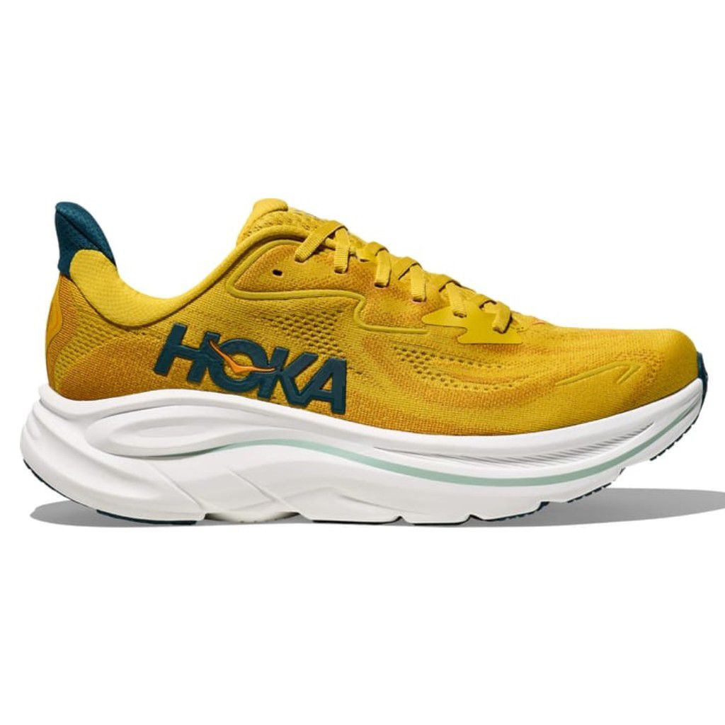 SEPATU HOKA RUNNING CLIFTON 10 YELLOW ORIGINAL BIG SIZE 46