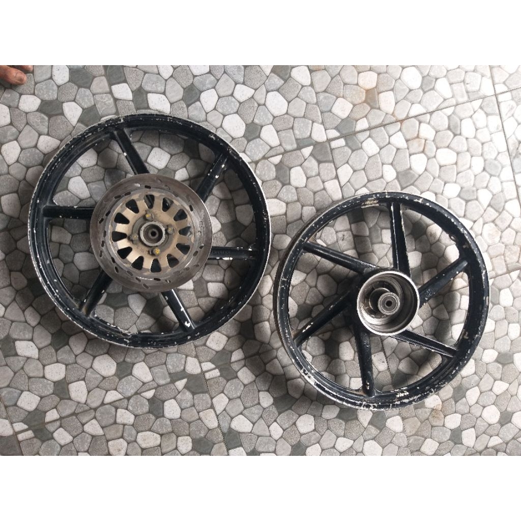 velg cw TK japan tubless palang 6 pnp suzuki set depan belakang