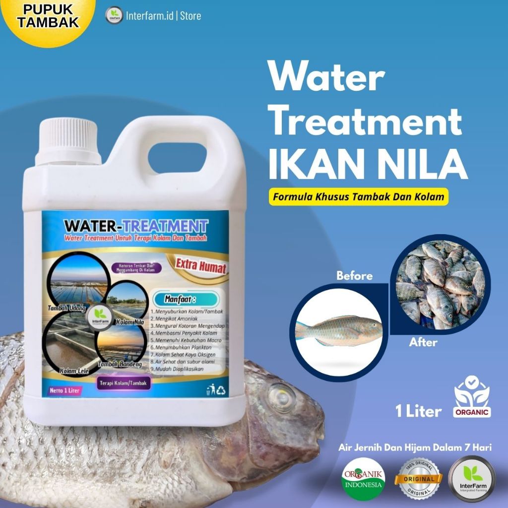 Pupuk Untuk Kolam Nila, Penyubur Kolam Nila, Penjernih Kolam Ikan Nila, Pembesar Dan Irit Pakan Nila